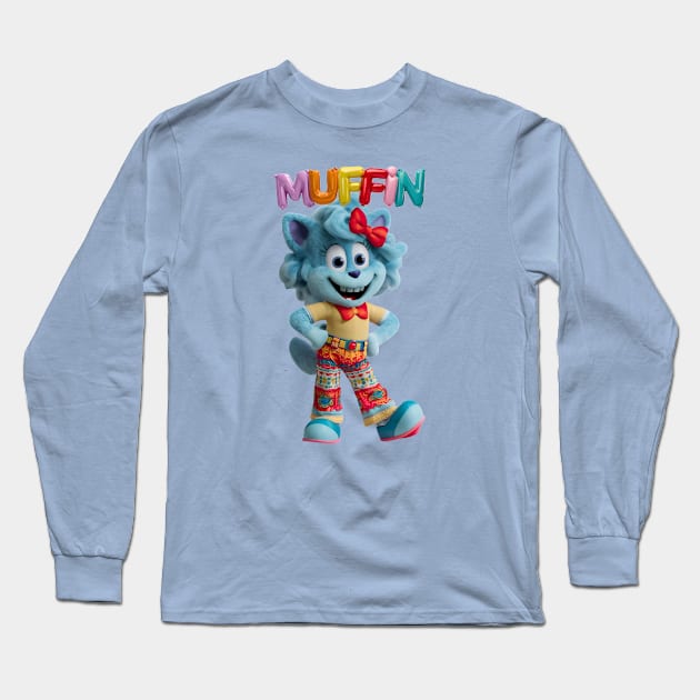 Bluey Muffin Long Sleeve T-Shirt by Inktopolis